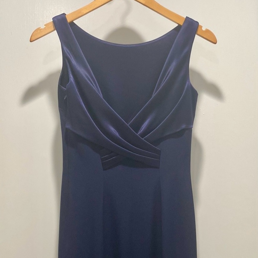 Tamari Draped Surplice Neck Size 2 Maxi Dress.
